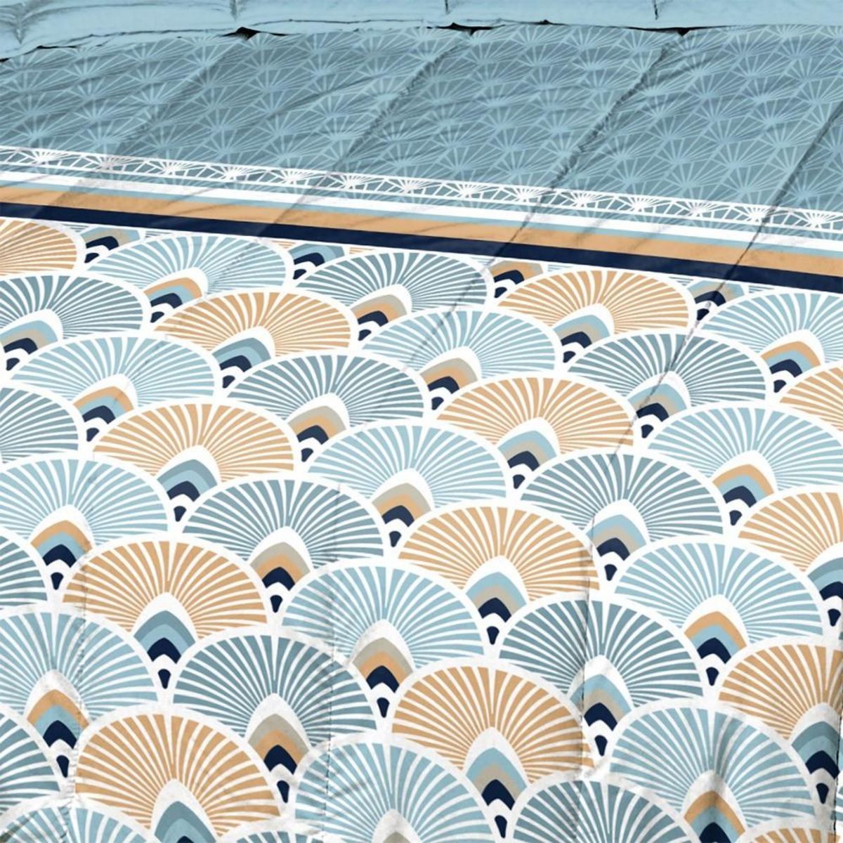 Mortreux Couette imprimée double face 220x240 cm Thèbes