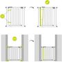 Voir la diapositive 2 : HAUCK Porte de sécurité Gate Stop N Safe 2 + Rallonge 21 cm Argent
