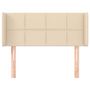 Voir la diapositive 3 : VIDAXL Tete de lit avec oreilles Creme 83x16x78/88 cm Tissu
