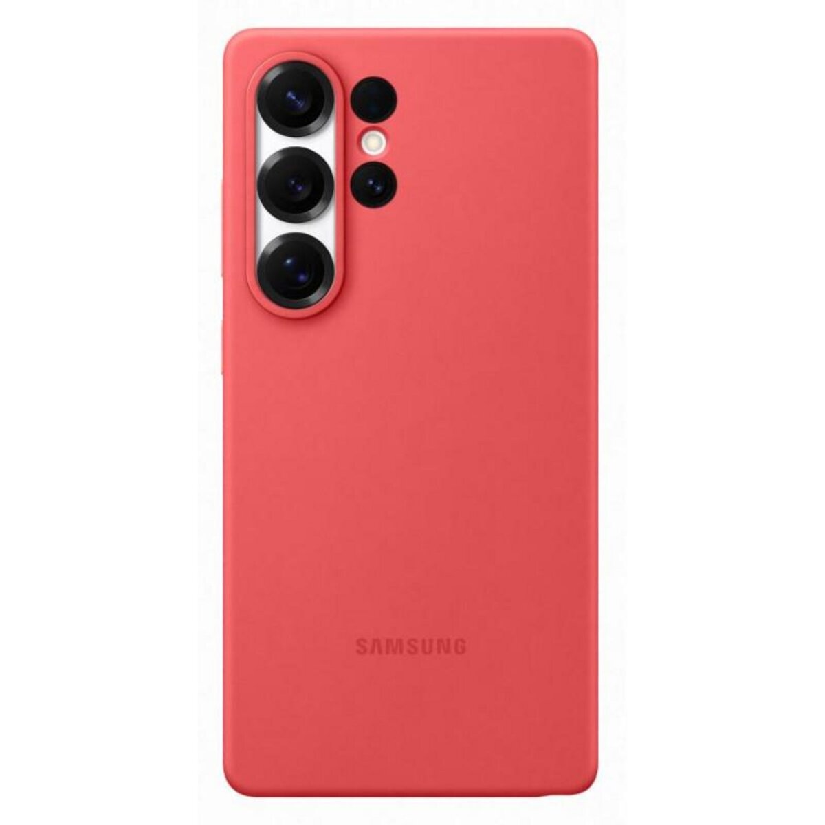 Samsung Coque en silicone pour Samsung Galaxy S25 Ultra Corail