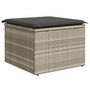 Voir la diapositive 5 : VIDAXL Salon de jardin avec coussins 7 pcs gris clair resine tressee