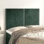 Voir la diapositive 1 : VIDAXL Tetes de lit 4 pcs Vert fonce 72x5x78/88 cm Velours