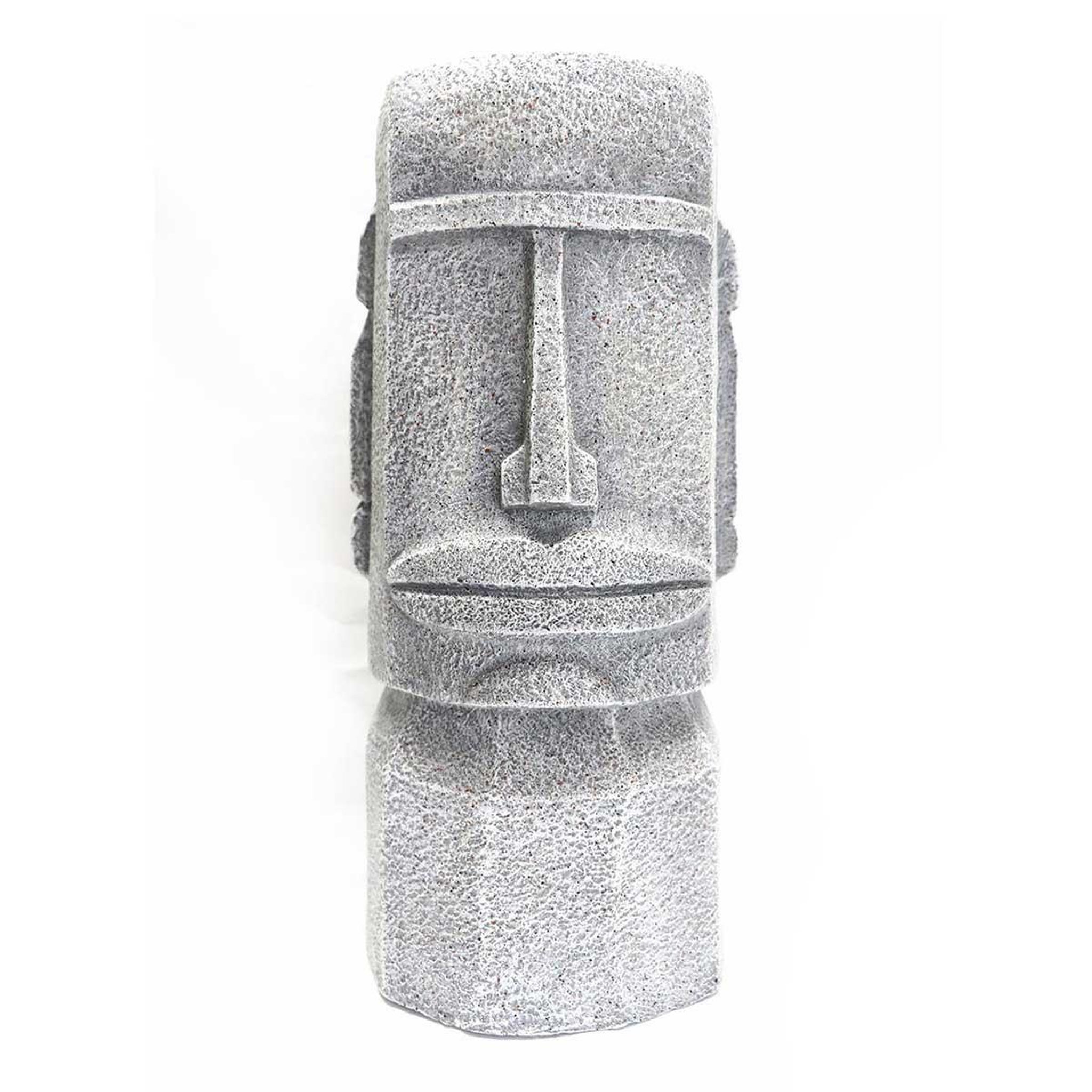 The Home Deco Factory Statuette porte plante  aztèque  46cm gris