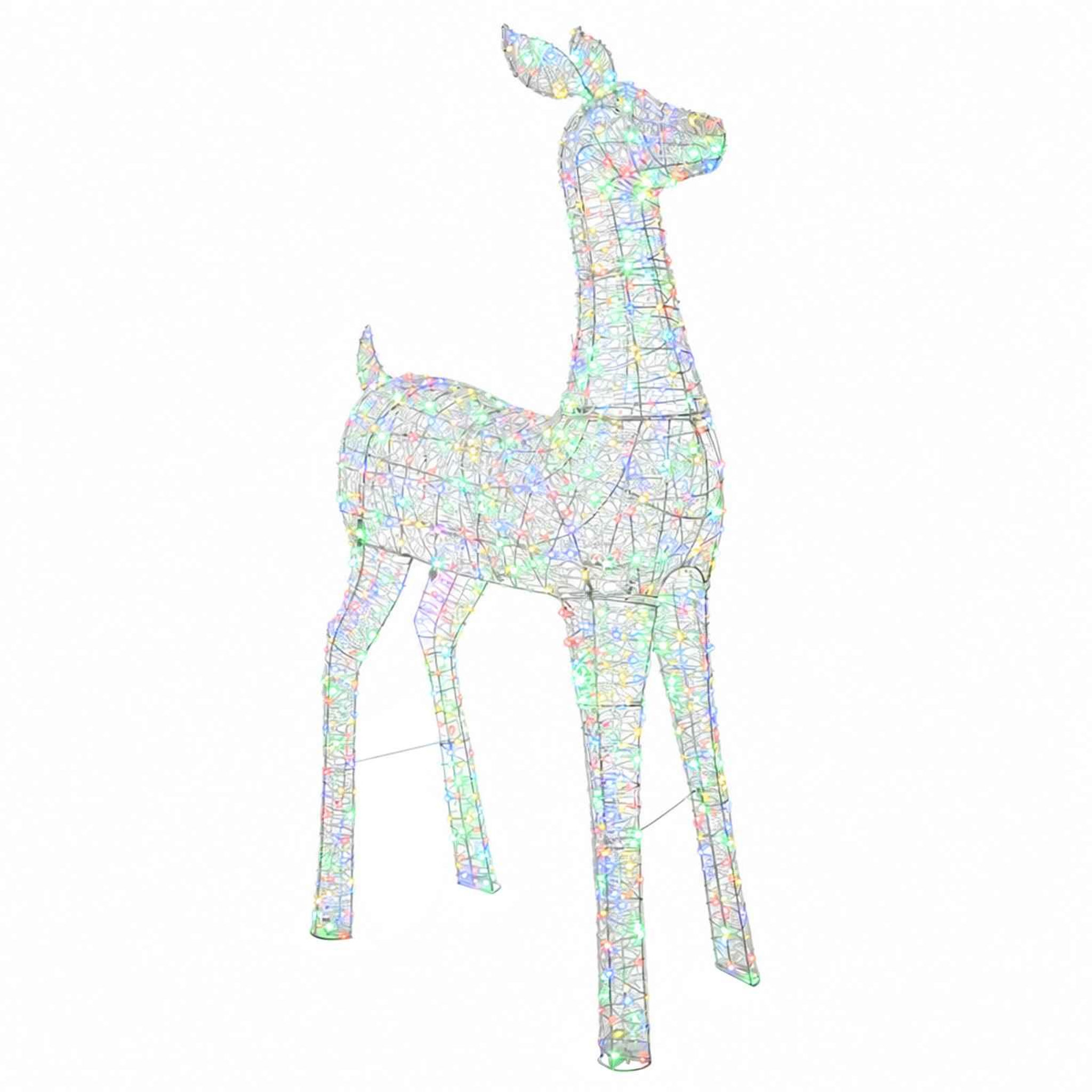 VIDAXL Renne de Noël lumineux a LED LOVIISA 900 LED Multicolore