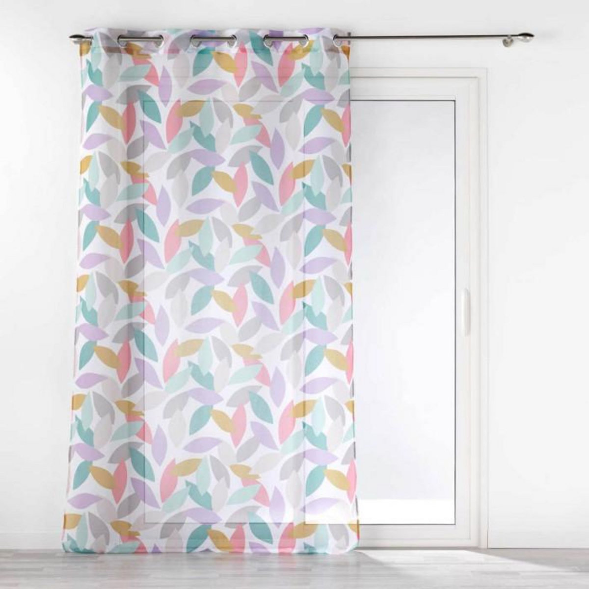 Paris Prix Rideau Voilage à Œillets Imprimé  Fantasia  140x240cm Multicolore