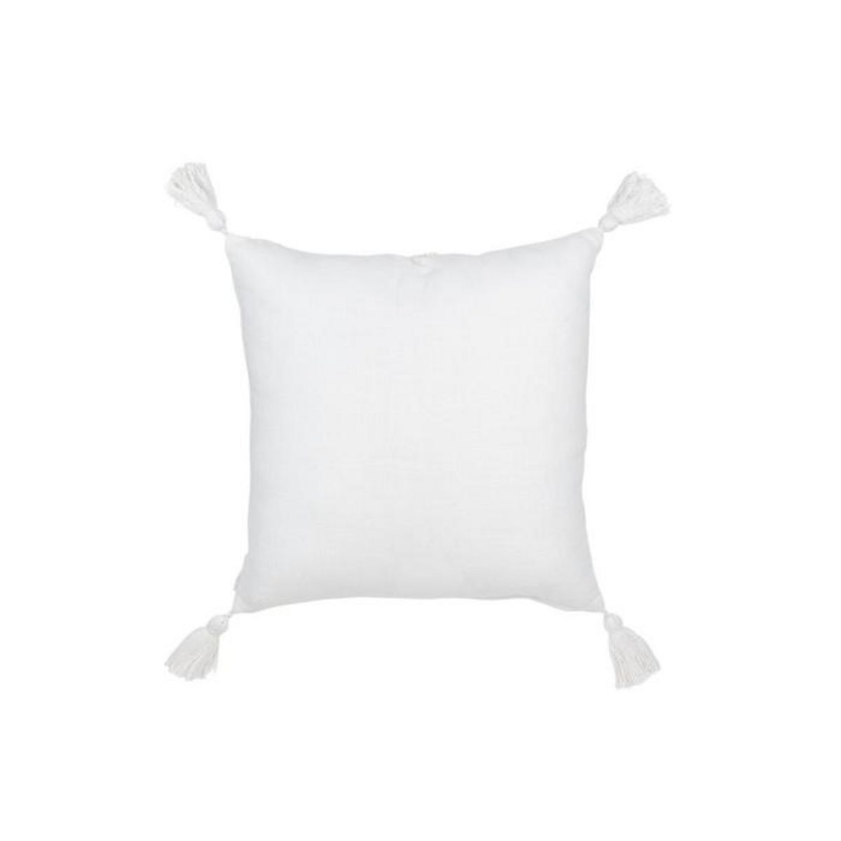 Paris Prix Coussin Déco Fleurs  Bali  45x45cm Blanc