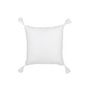 Voir la diapositive 2 : Paris Prix Coussin Déco Fleurs  Bali  45x45cm Blanc