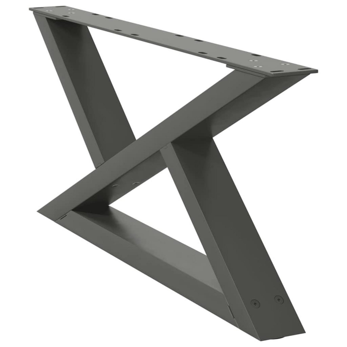 VIDAXL Pieds de table basse 2 pcs anthracite 70x(30-31,3) cm acier