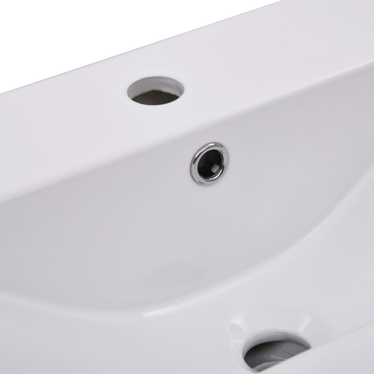 VIDAXL Lavabo encastre 61 x 39,5 x 18,5 cm Ceramique Blanc