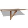 Voir la diapositive 2 : VIDAXL Table murale rabattable en chêne 100x60 cm
