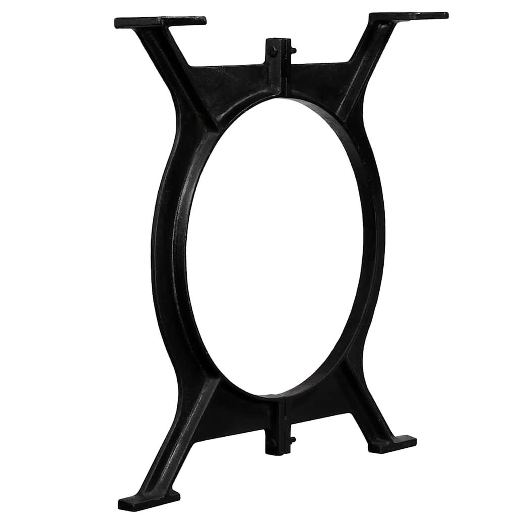Voir la diapositive 2 : VIDAXL Pied de table de salle a manger 2 pcs cadre en o fonte