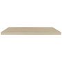 Voir la diapositive 4 : VIDAXL Etageres murales flottantes 2 pcs chene 90x23,5x3,8 cm MDF