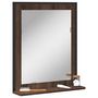 Voir la diapositive 1 : VIDAXL Miroir de salle de bain et etagere chene marron bois ingenierie