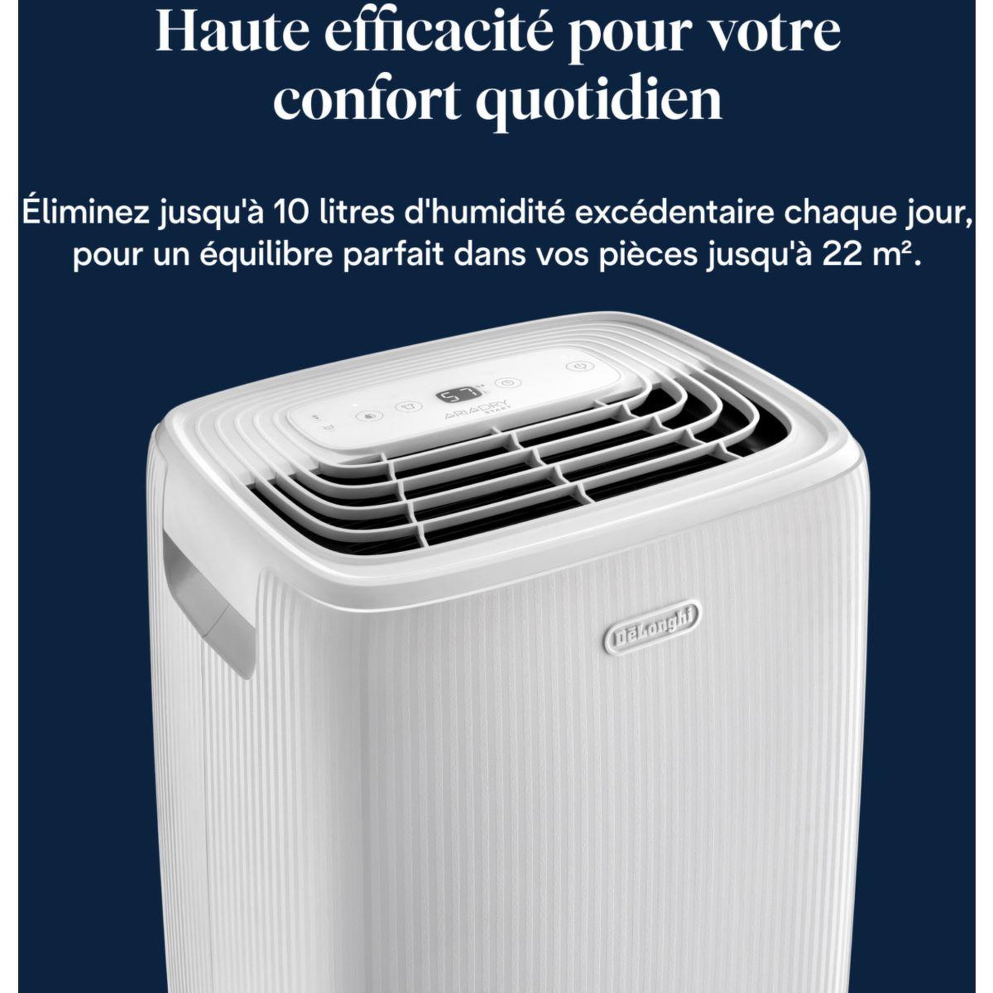 Voir la diapositive 2 : DELONGHI Deshumidificateur dep210