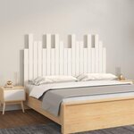 VIDAXL Tete de lit murale Blanc 127,5x3x80 cm Bois massif de pin
