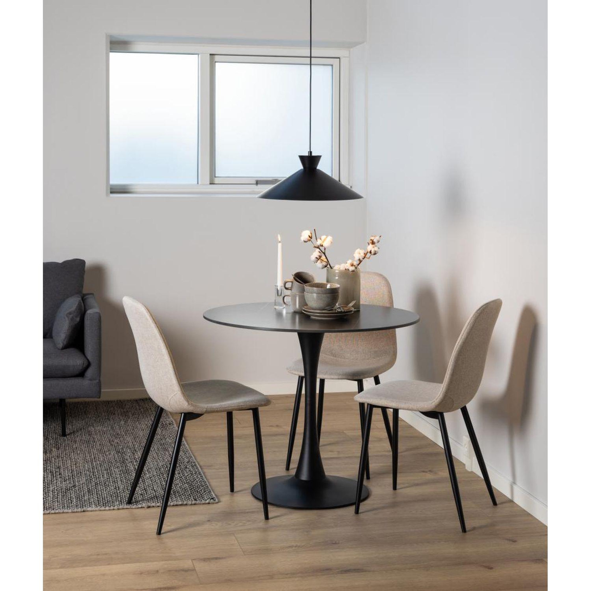 Voir la diapositive 2 : TOILINUX Lot de 4 chaises de salle à manger CLELIA