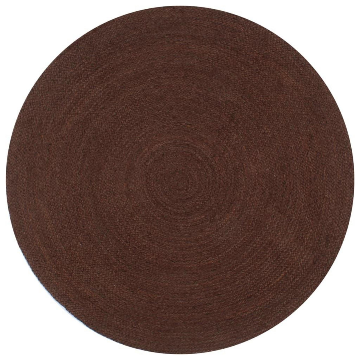 VIDAXL Tapis fait a la main Jute Rond 180 cm marron