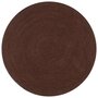 Voir la diapositive 1 : VIDAXL Tapis fait a la main Jute Rond 180 cm marron