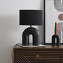 Voir la diapositive 4 : Paris Prix Lampe à Poser en Céramique  Archi  42cm Noir