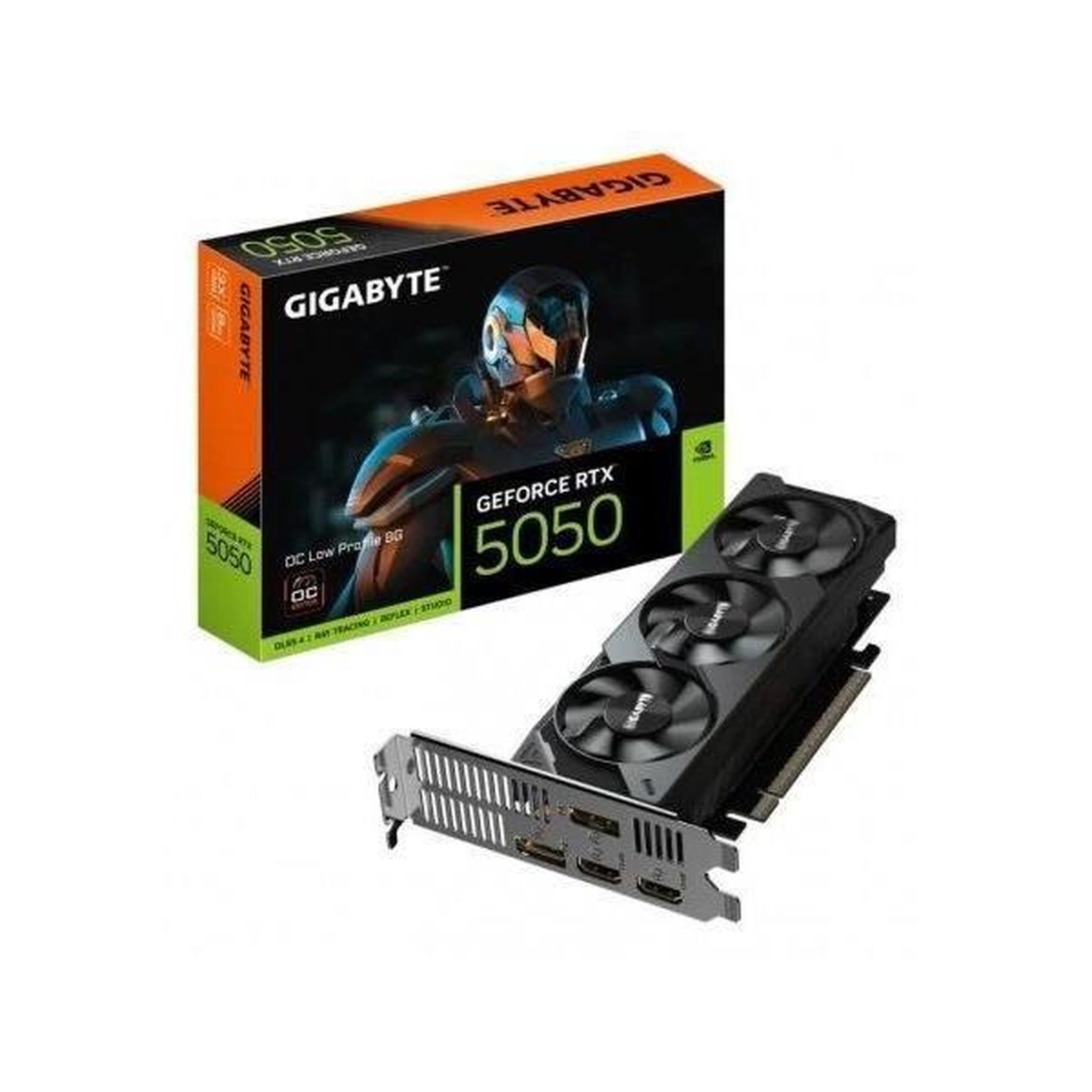 Voir la diapositive 3 : Gigabyte Carte graphique - GIGABYTE - RTX 5050 OC-8GL - 8 Go GDDR6 - Low Profile - Refroidissement silencieux