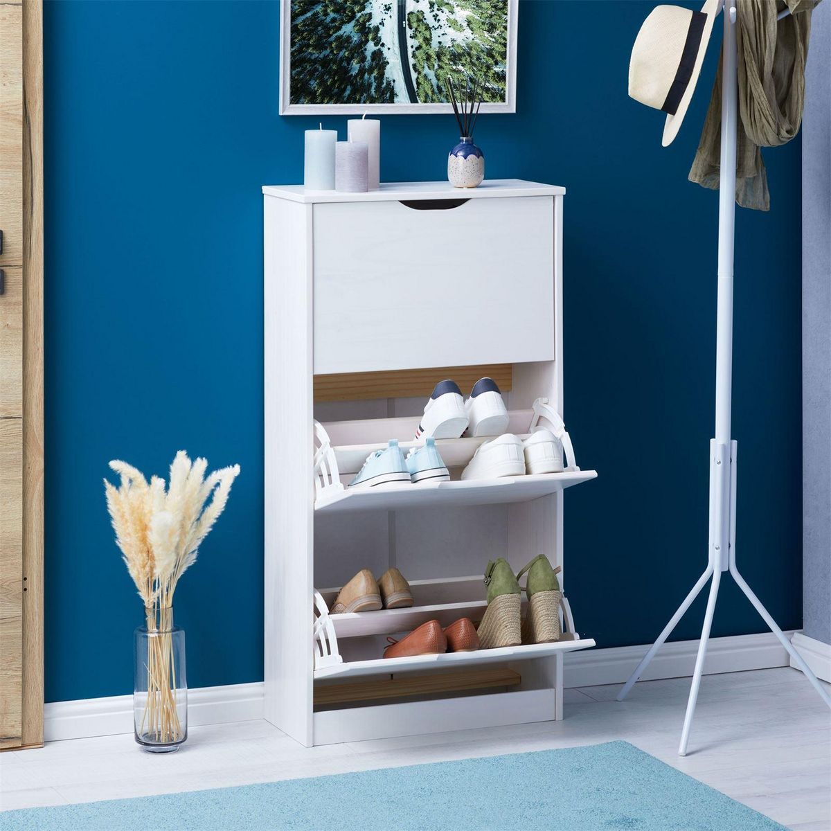 IDIMEX Meuble à chaussures en pin BASIL