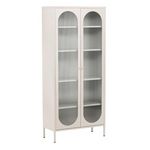 Paris Prix Vitrine Design en Métal  Lima  180cm Beige
