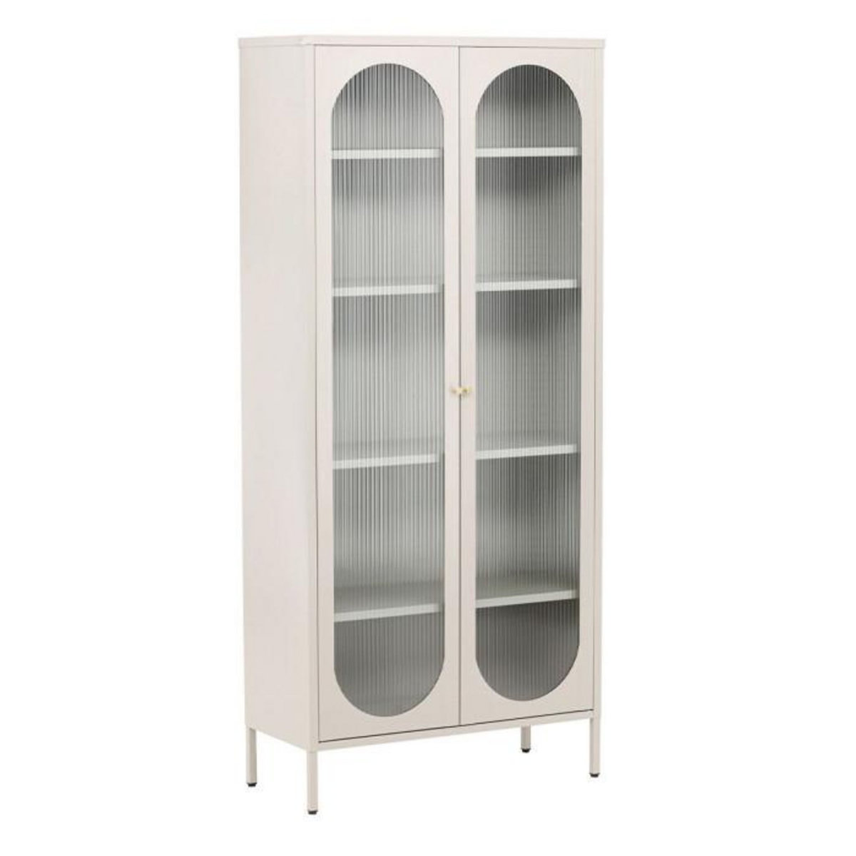 Paris Prix Vitrine Design en Métal  Lima  180cm Beige