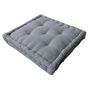 Voir la diapositive 1 : Paris Prix Coussin de Sol en Coton  Dune  40x40cm Gris Clair