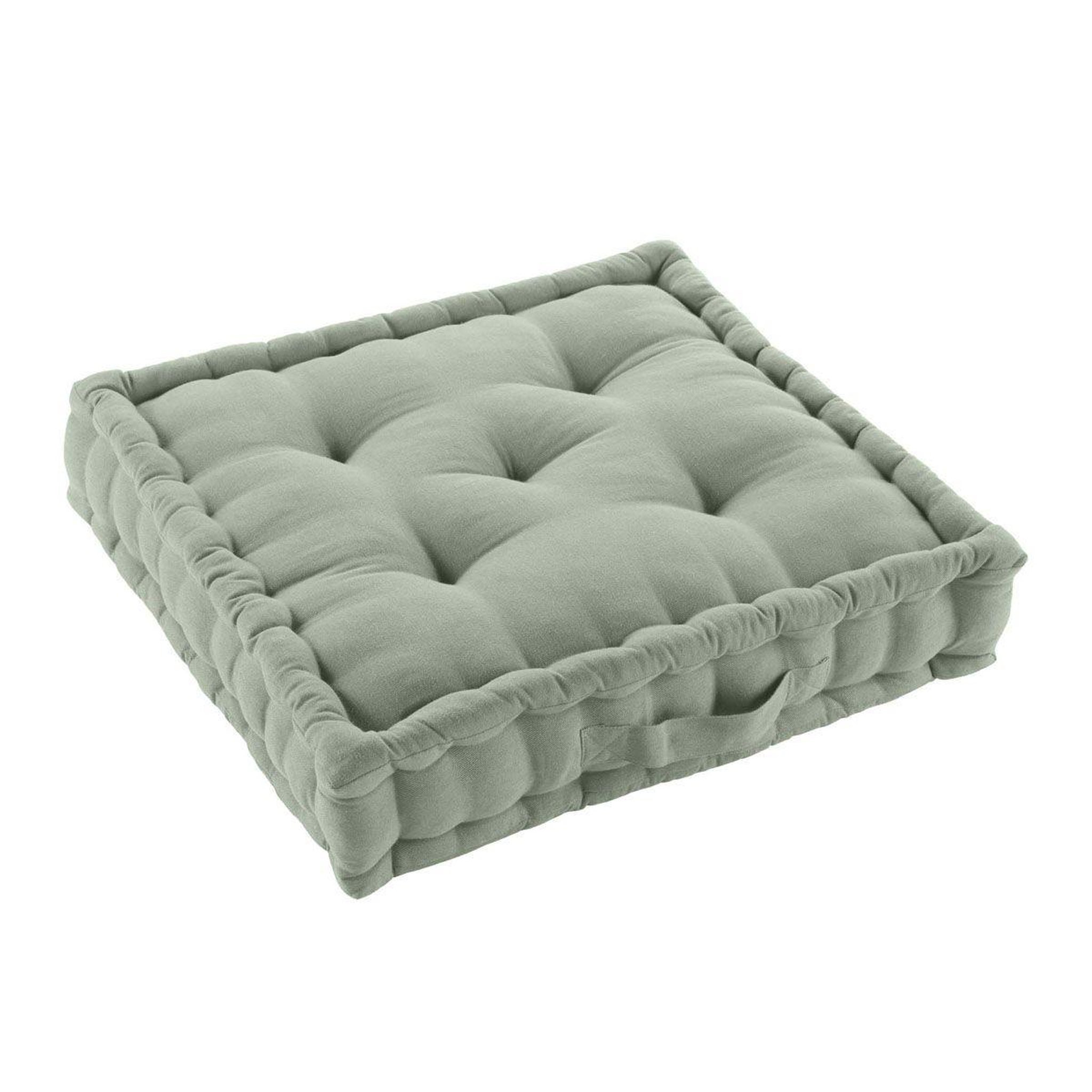Voir la diapositive 2 : Douceur d'Intérieur Coussin de Sol  Twily  50x50cm Sauge