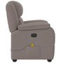 Voir la diapositive 4 : VIDAXL Fauteuil de massage inclinable Taupe Tissu