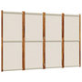 Voir la diapositive 2 : VIDAXL Cloison de separation 4 panneaux gris clair 280x180 cm