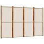 Voir la diapositive 2 : VIDAXL Cloison de separation 4 panneaux gris clair 280x180 cm