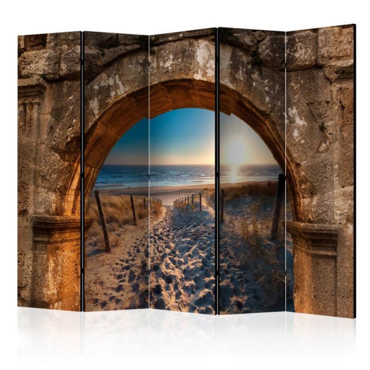 Paris Prix Paravent 5 Volets  Arch & Beach  172x225cm