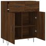 Voir la diapositive 5 : VIDAXL Buffet chene marron 69,5x34x90 cm bois d'ingenierie