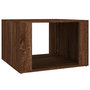 Voir la diapositive 2 : VIDAXL Table de chevet Chene marron 57x55x36 cm Bois d'ingenierie