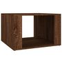 Voir la diapositive 2 : VIDAXL Table de chevet Chene marron 57x55x36 cm Bois d'ingenierie