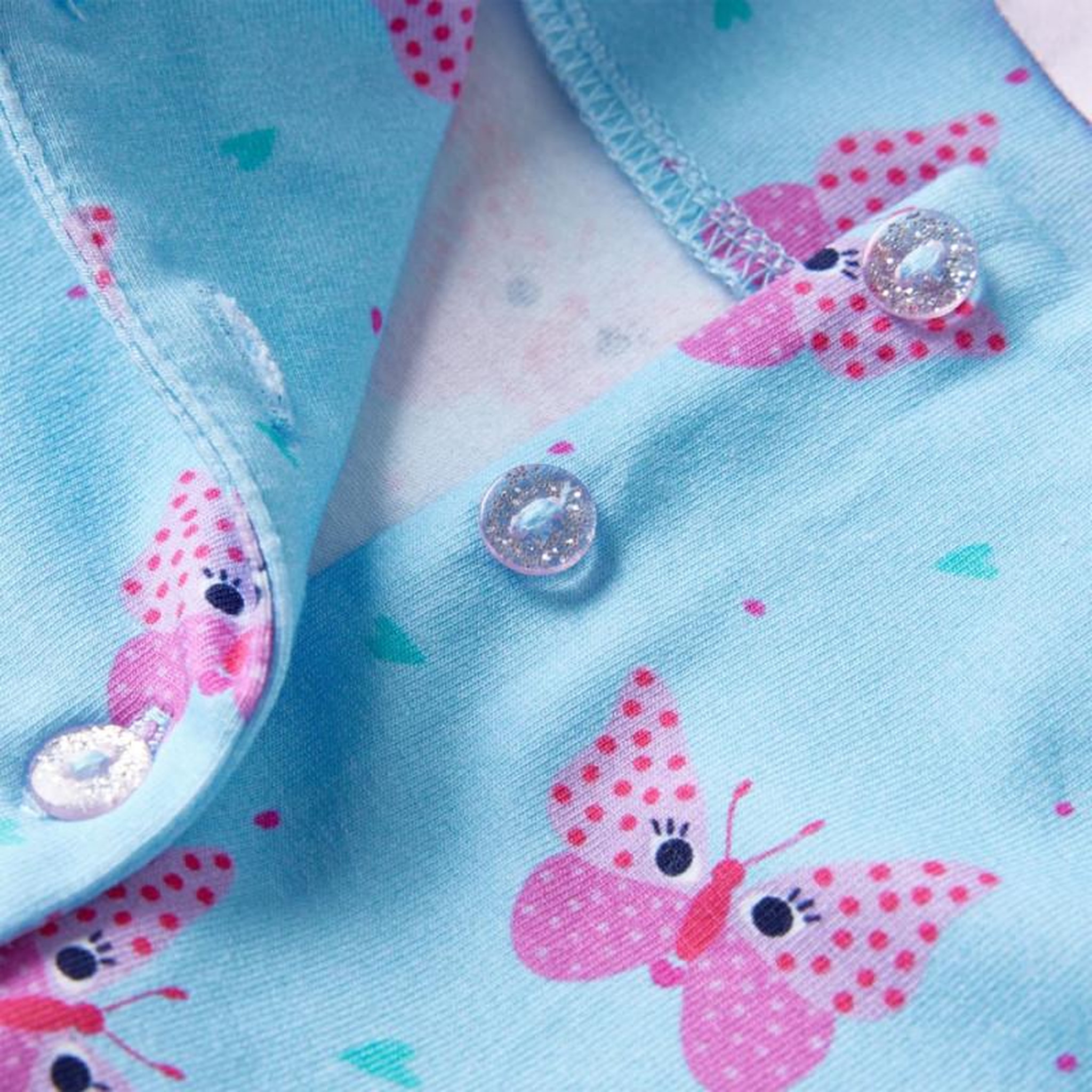 Voir la diapositive 4 : VIDAXL Robe pour enfants avec boutons sans manches bleu 128