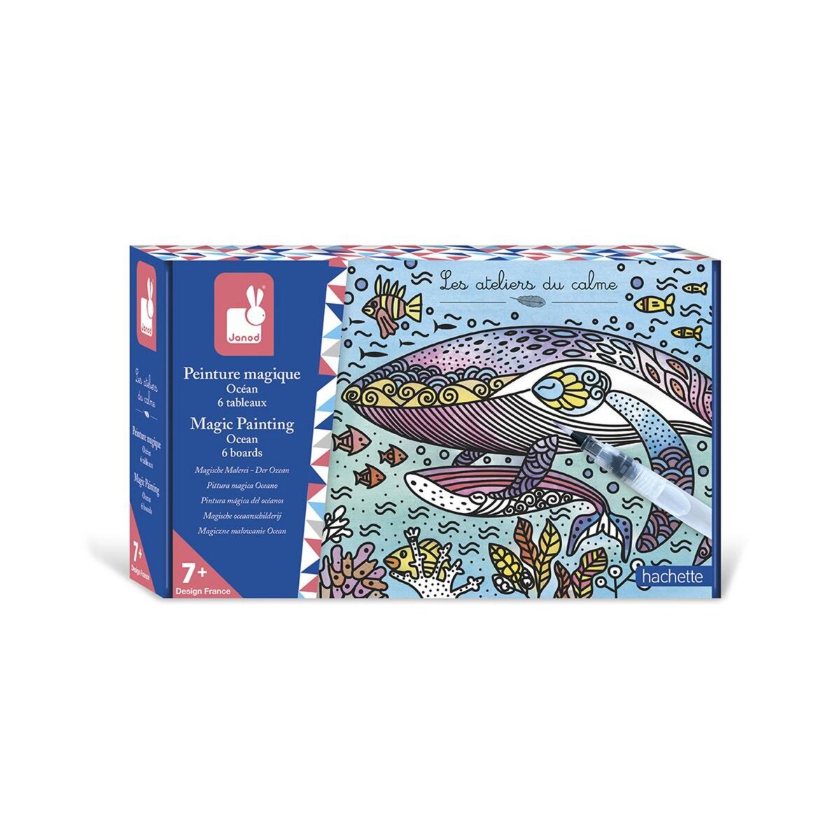 Juratoys-Janod Peinture Magique Thème Océan - Kit Créatif pour Enfants