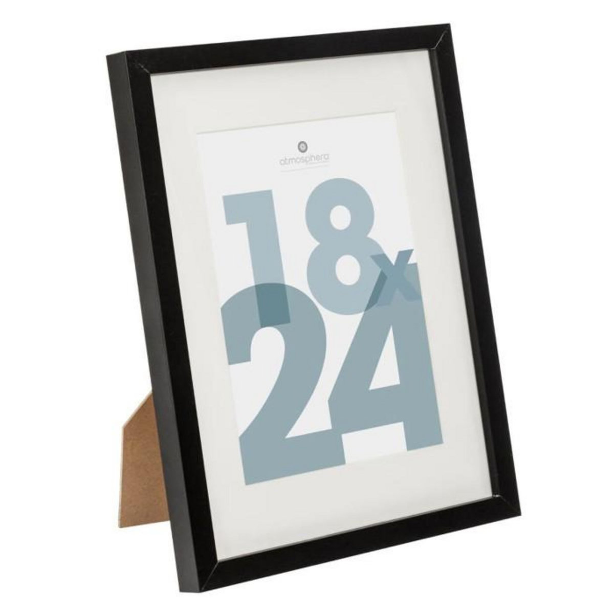 ATMOSPHERA Cadre Photo en Verre  Manu  18x24cm Noir