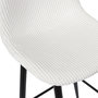 Voir la diapositive 6 : TOILINUX Lot de 2 chaises de bar côtelées SCOTT