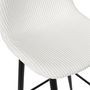 Voir la diapositive 6 : TOILINUX Lot de 2 chaises de bar côtelées SCOTT