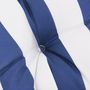 Voir la diapositive 5 : VIDAXL Coussin de banc de jardin rayures bleues et blanches 100x50x7cm