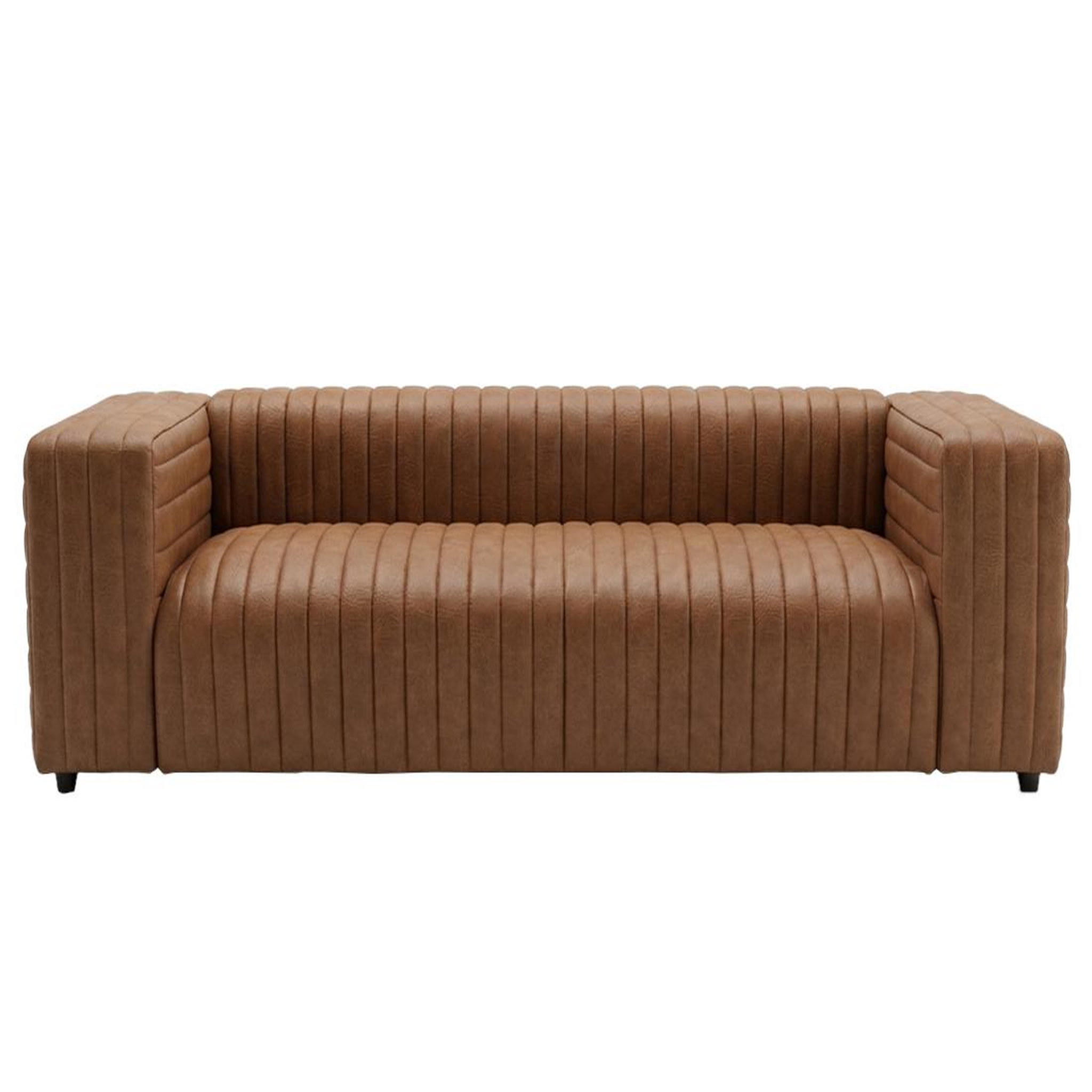 BEST MOBILIER Igor - canapé droit 3 places en simili. Coloris disponibles : Marron