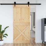 VIDAXL Porte NARVIK 100x210 cm bois massif de pin
