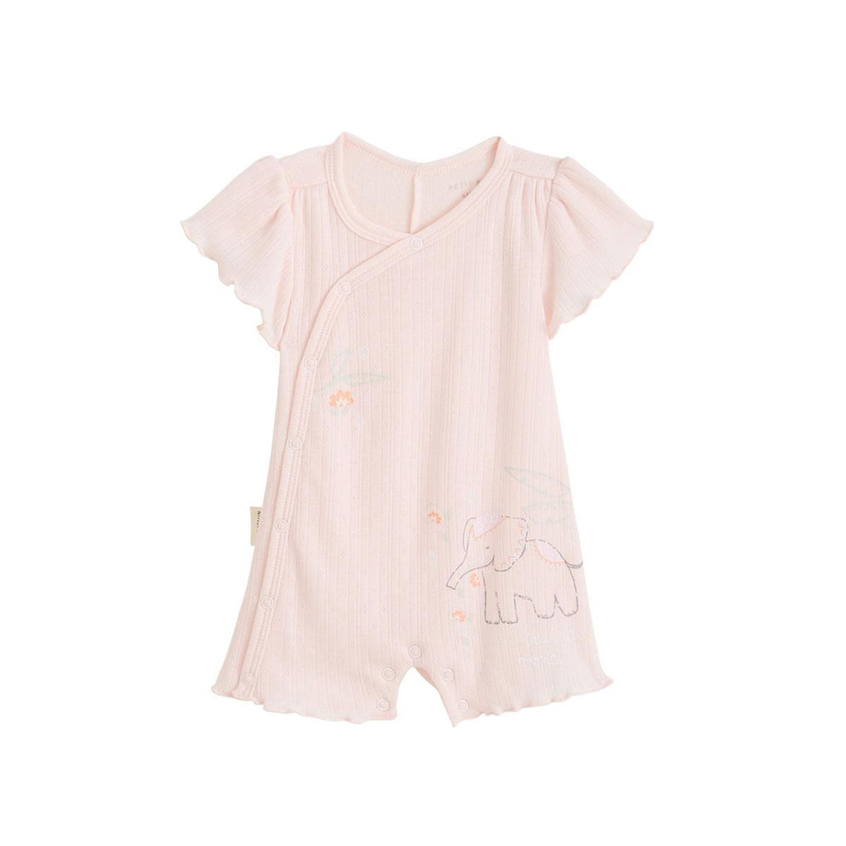 Petit Béguin Barboteuse bébé en pointelle Badian