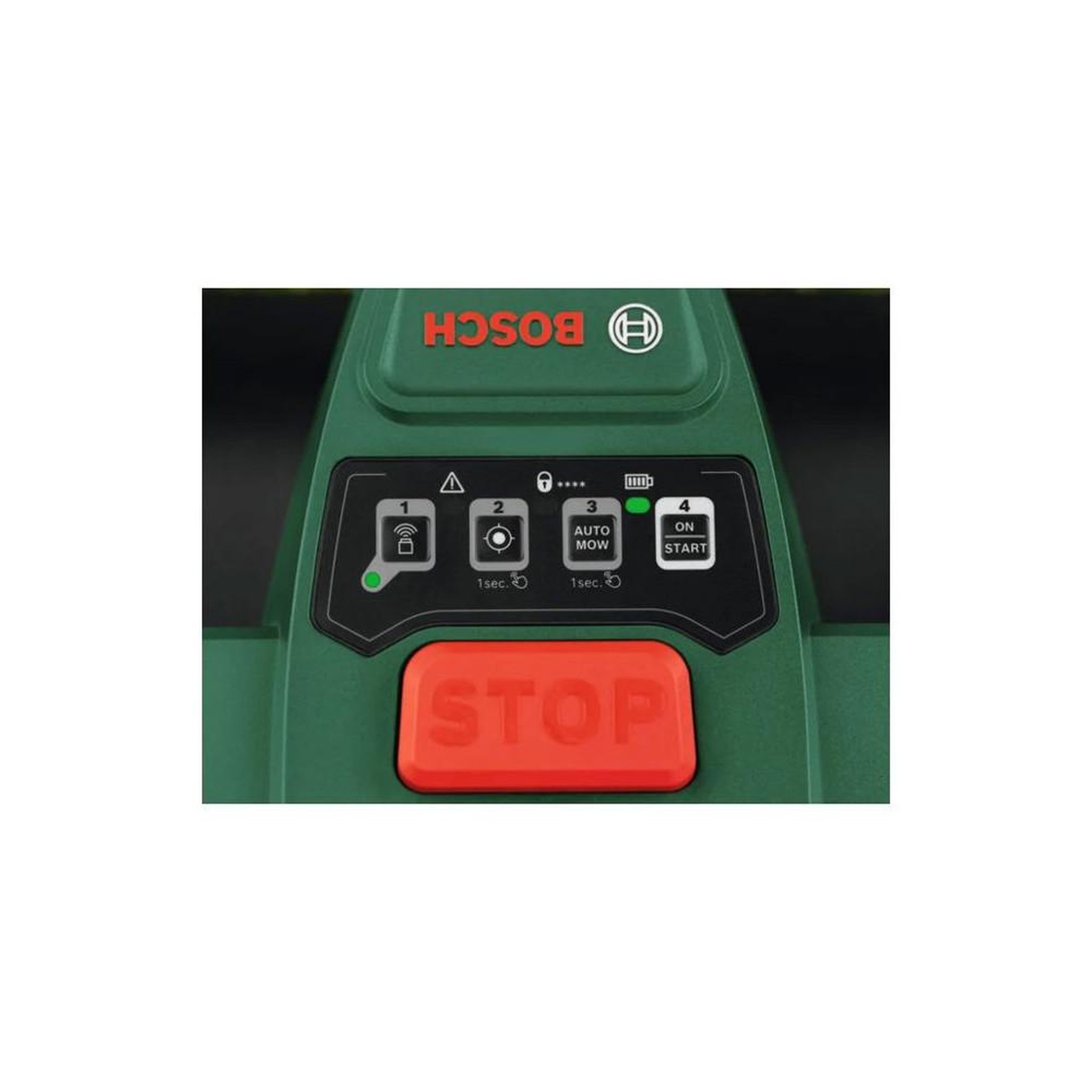 Voir la diapositive 6 : BOSCH Robot tondeuse électrique 18 v 200 m² 18 cm, hauteur 20 à 60 mm, spotmow, smartvision