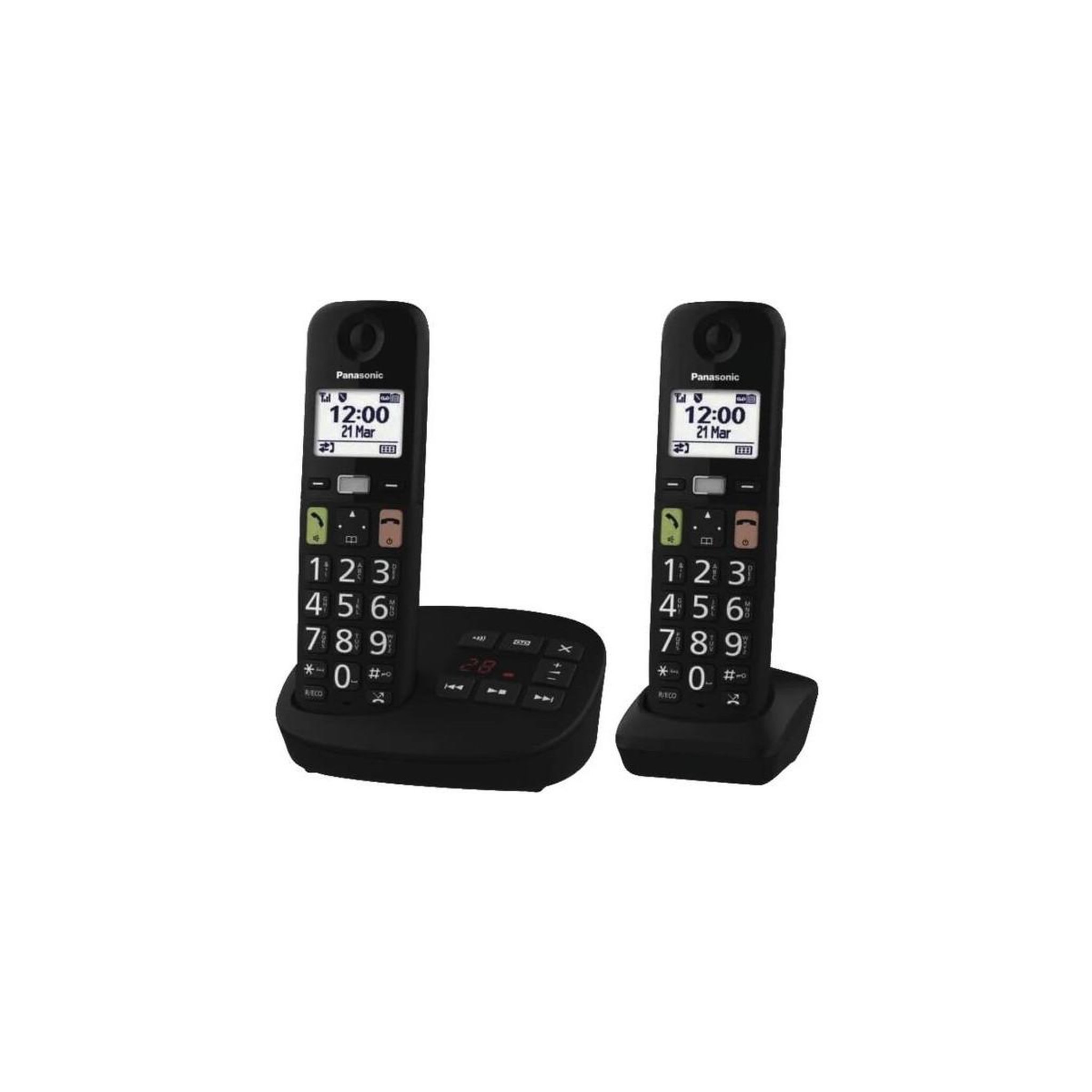 Voir la diapositive 2 : PANASONIC Téléphone sans fil KX-TGU132EXB