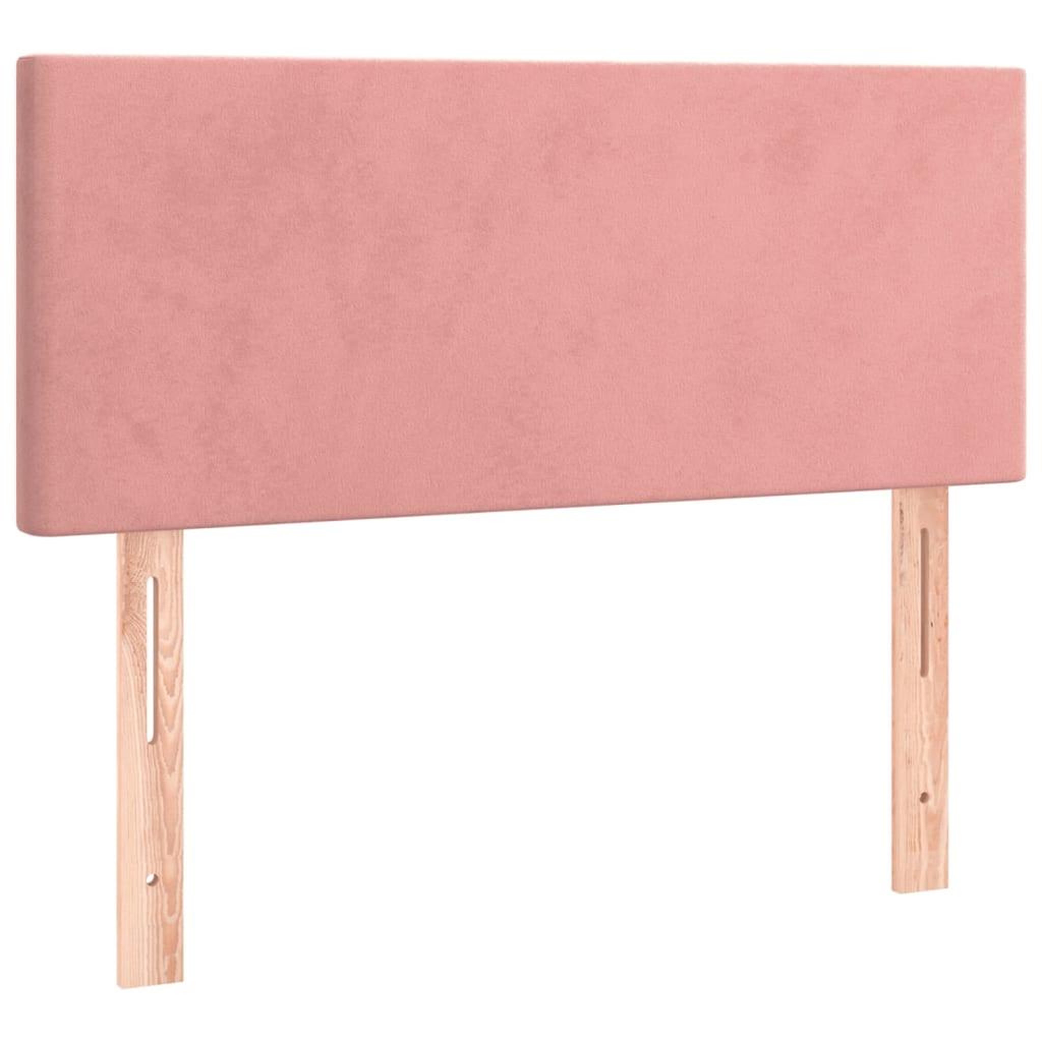 Voir la diapositive 4 : VIDAXL Tete de lit a LED Rose 100x5x78/88 cm Velours