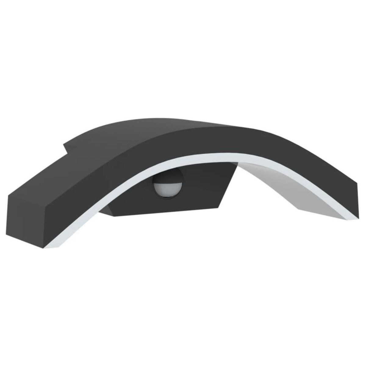 VIDAXL Applique murale LED d'exterieur avec capteurs noir