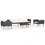 Voir la diapositive 2 : VIDAXL Salon de jardin 4 pcs avec coussins Resine tressee Noir